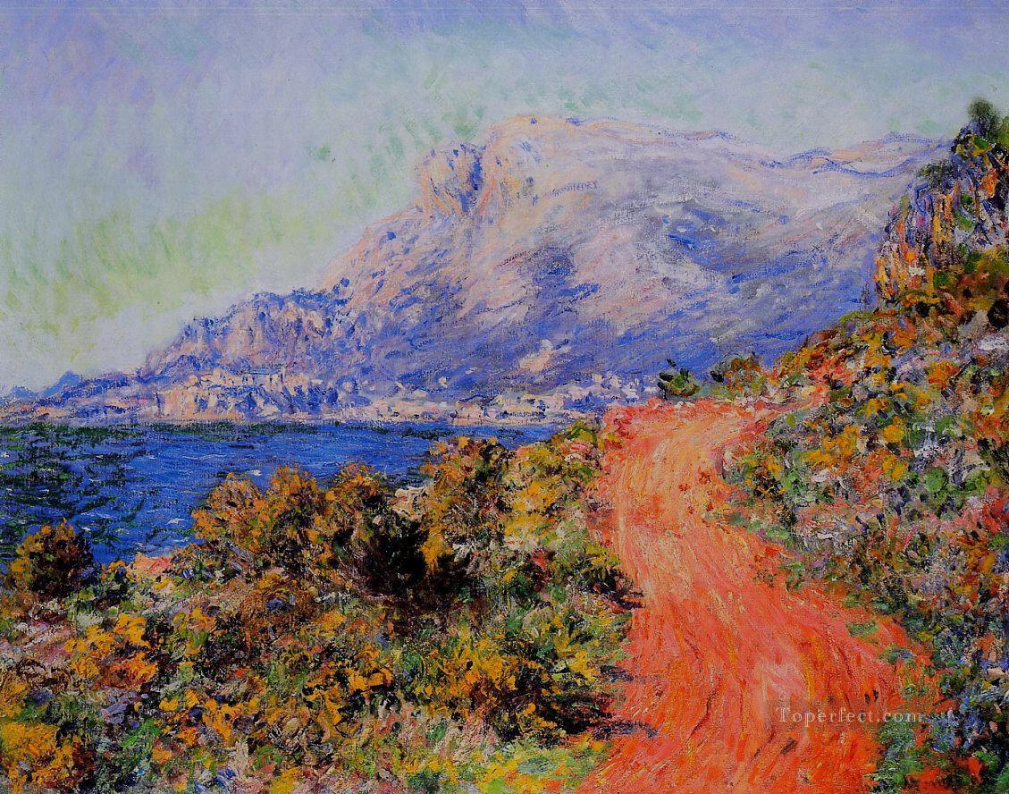 The Red Road near Menton Claude Monet Oil Paintings
